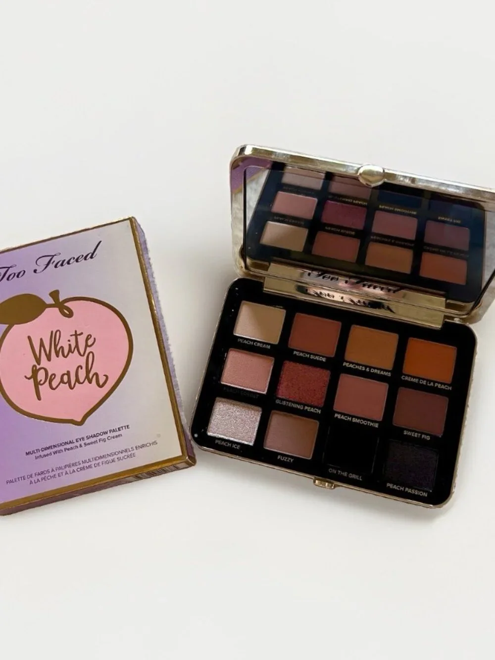 Too Faced White Peach Multi-Dimensional Eye Shadow Palette Brand New in Box
